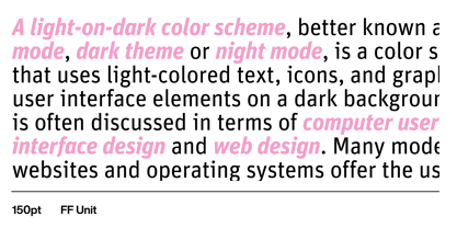 FF Unit Font Poster 3